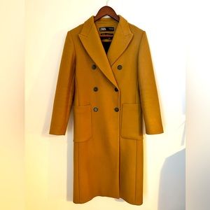 Zara camel coat, women’s size S